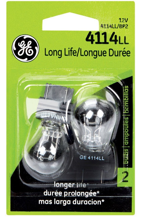 GE 75933 Long Life Automotive Miniature Bulb, 2 Watt, 12 Volt