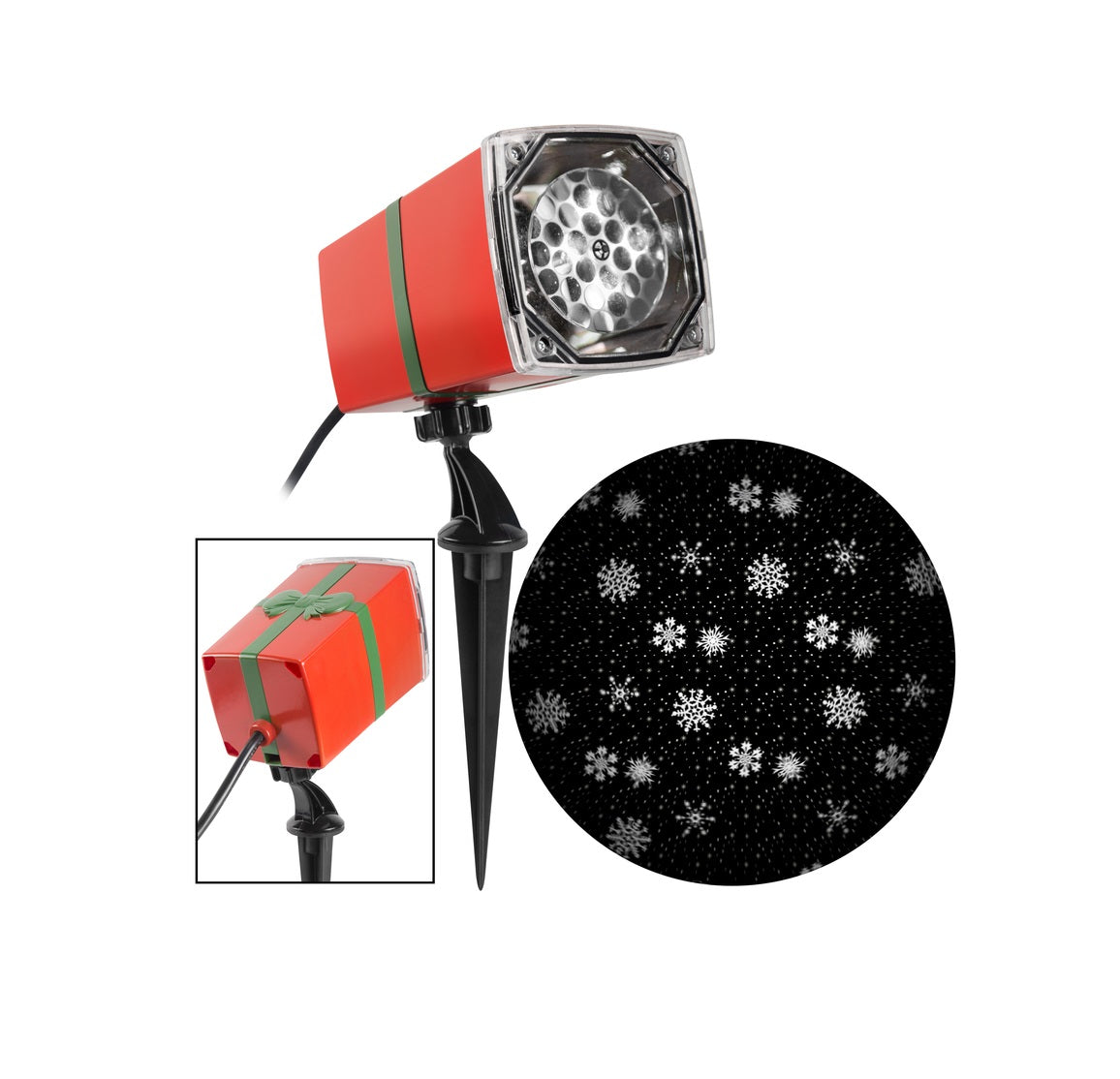Gemmy 116213 Christmas LED Snow Flakes Light Show Projector