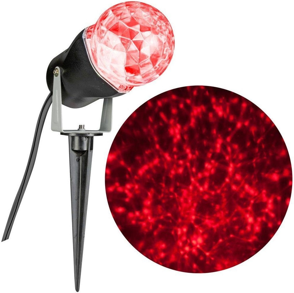 Gemmy 35863 LED Lightshow Kaleidoscope Projection Christmas Spotlight, Red