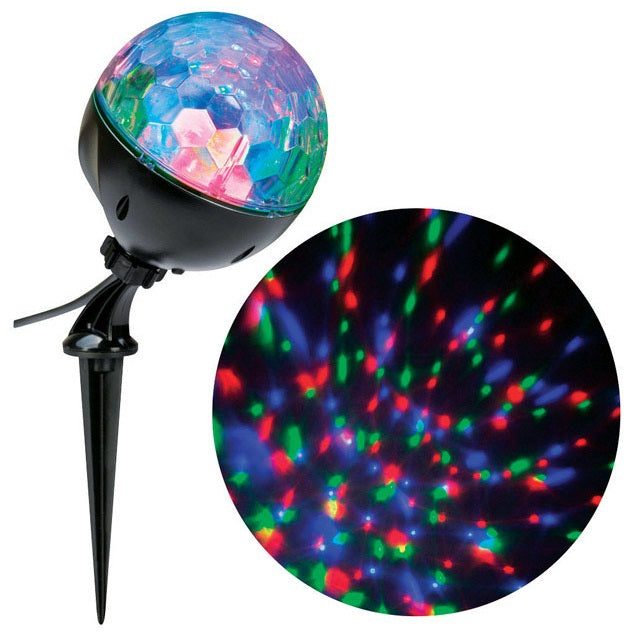 Gemmy 36539 Christmas LED Confetti Light Show Projector, Multicolored