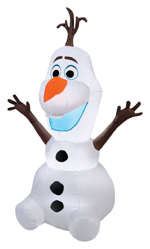 Gemmy 39842 Olaf Christmas Inflatable, Multicolored, Fabric, 1 lights