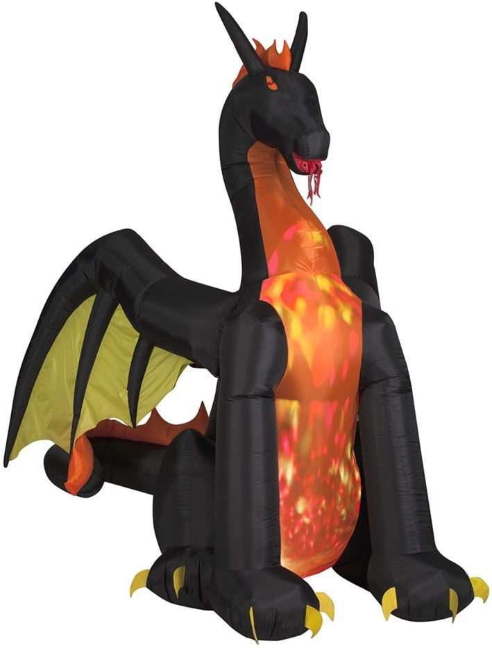 Gemmy 50202 Airblown Fire & Ice Halloween Dragon, Multicolored