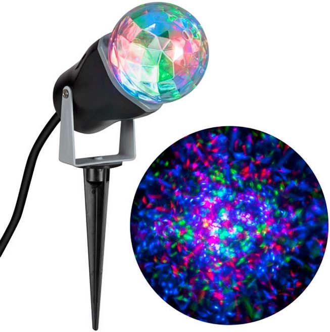 Gemmy 88579 Outdoor Kaleidoscope LED Spotlight, Multicolored