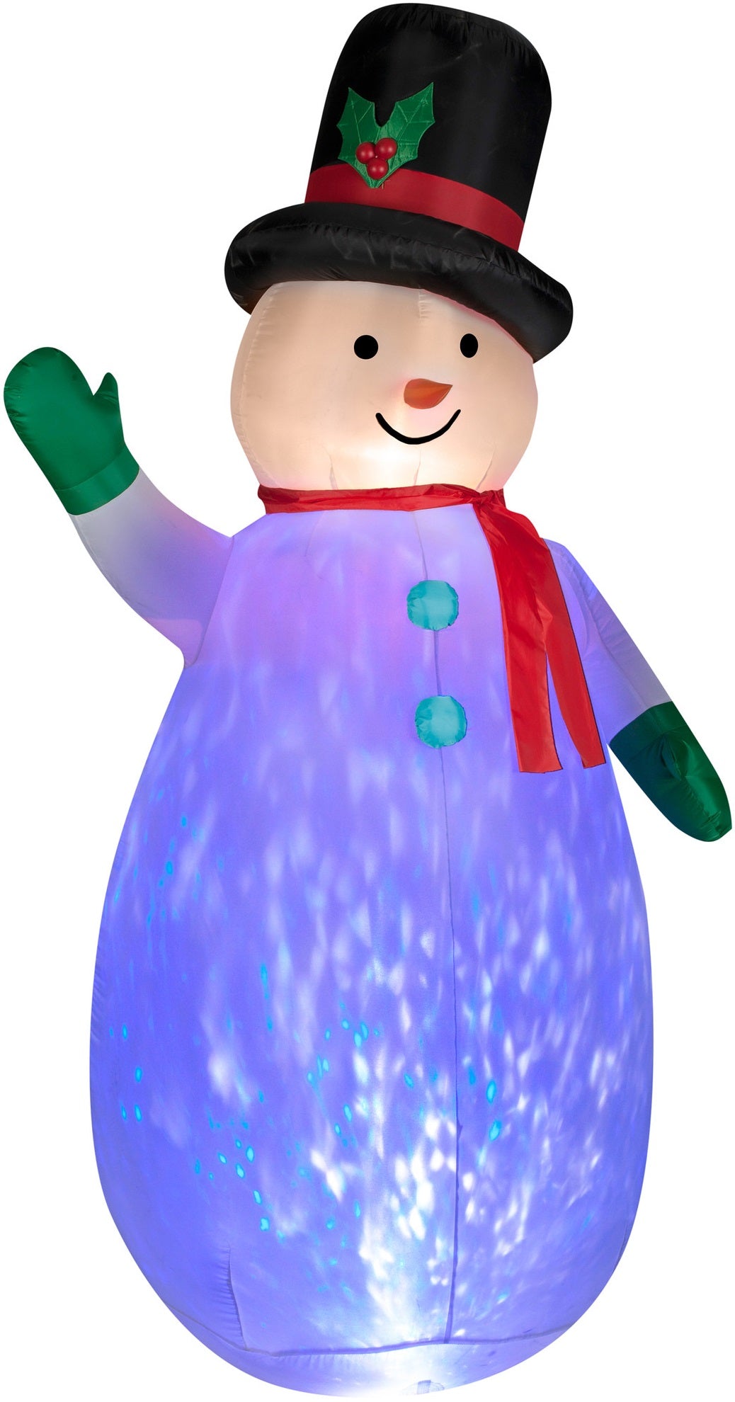 Gemmy 89739 Airblown Kaleidoscope Snowman Inflatable, Plastic