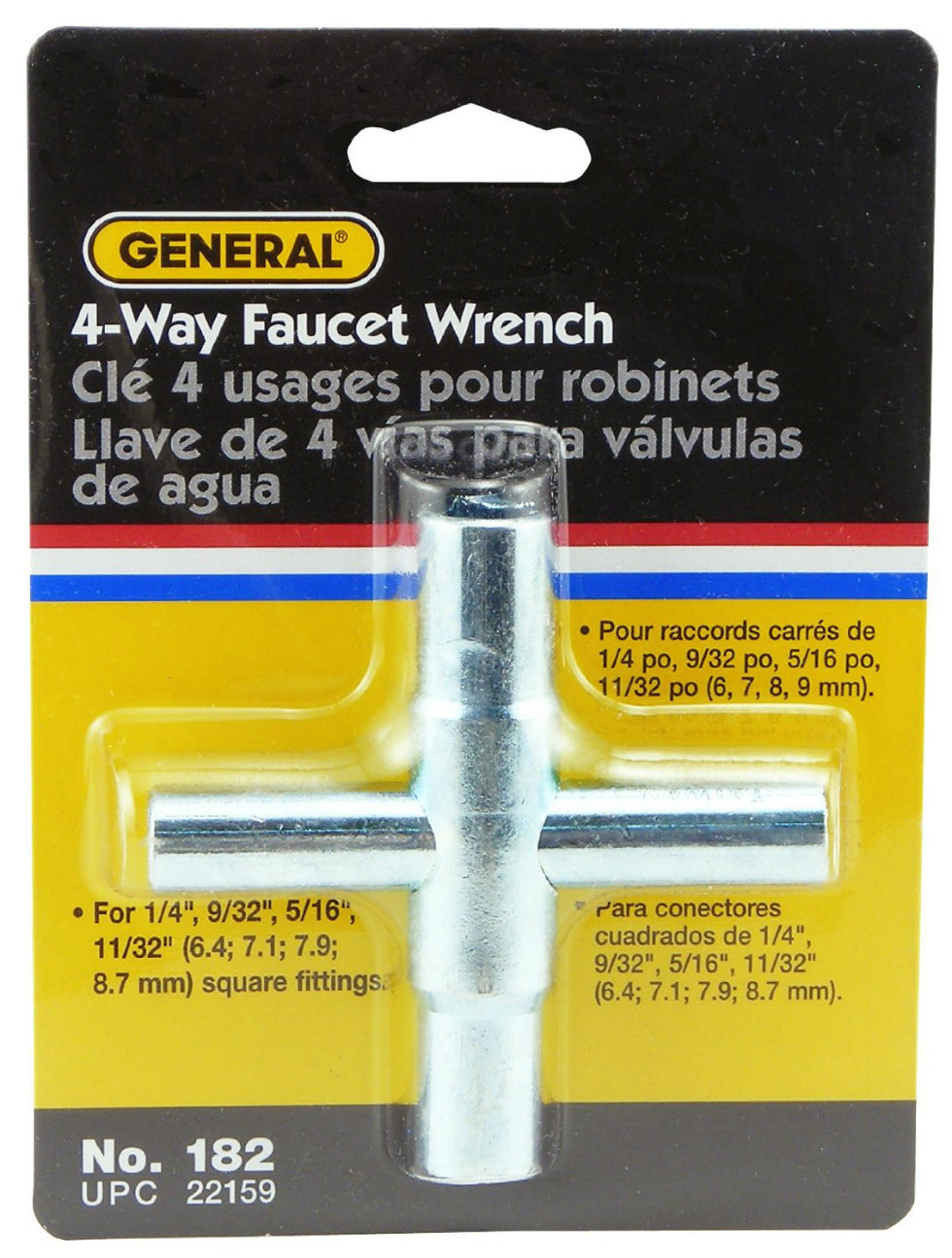 Buy 4 way faucet wrench - Online store for mechanics tools, specialty wrenches in USA, on sale, low price, discount deals, coupon code