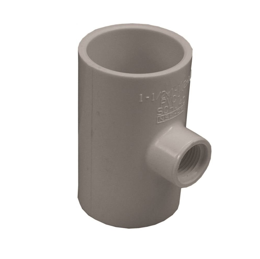 Genova 402209BC 300 Series Pipe Reducing Tee, 1-1/2 in x 1/2 in X 1-1/2 in
