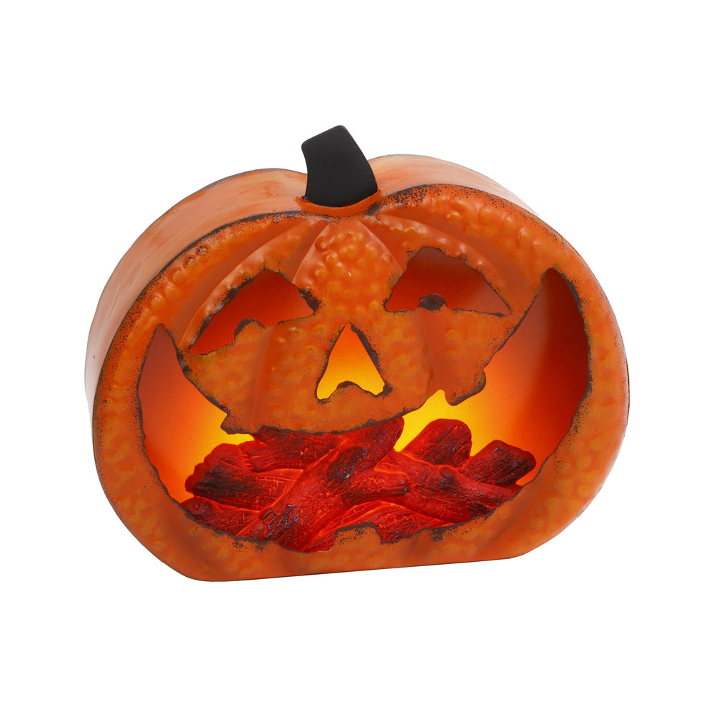 Gerson 2422200 Halloween Pumpkin, Metal, 12.2" H