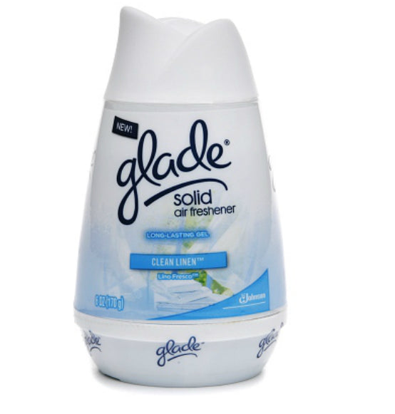 Glade 71689 Solid Air Fresheners, Clean Linen Scent, 6 Oz