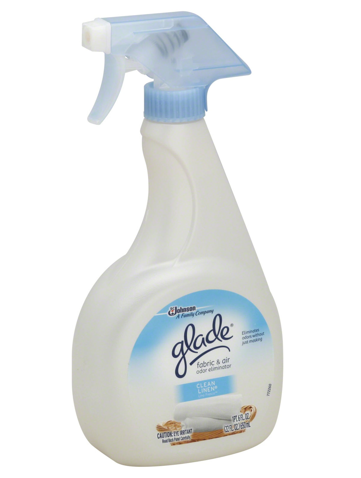Glade 73566 Fabric And Air Odor Elimination, Clean Linen, 22 Oz.