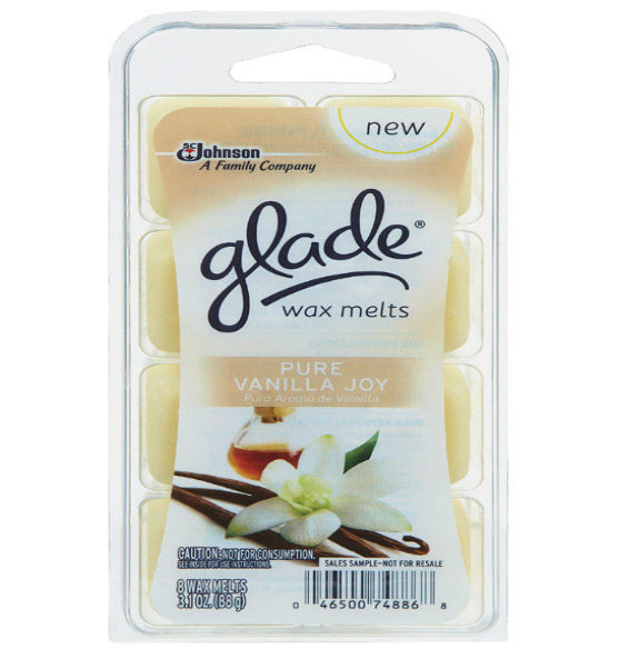 Glade 75768 Air Freshener Wax Melts, Pure Vanilla Joy