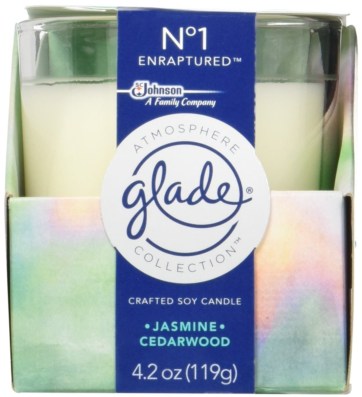 Glade 77226 Atmosphere Collection Crafted Soy Candle Air Freshener, 4.2 Oz