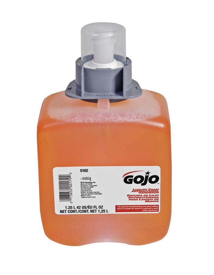 Go-Jo 5162-03 Luxury Antibacterial Foam Soap Refill, 42 Oz