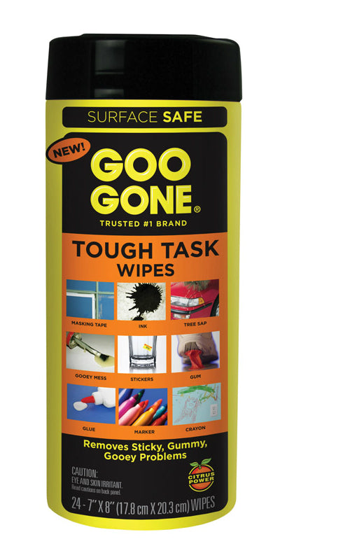 Goo Gone 2000 Tough Task Wipes, 24 count