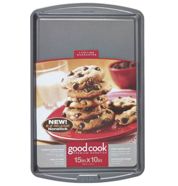 Good Cook 04021 Non-stick Cookie Sheet, Medium, 15" X 10"