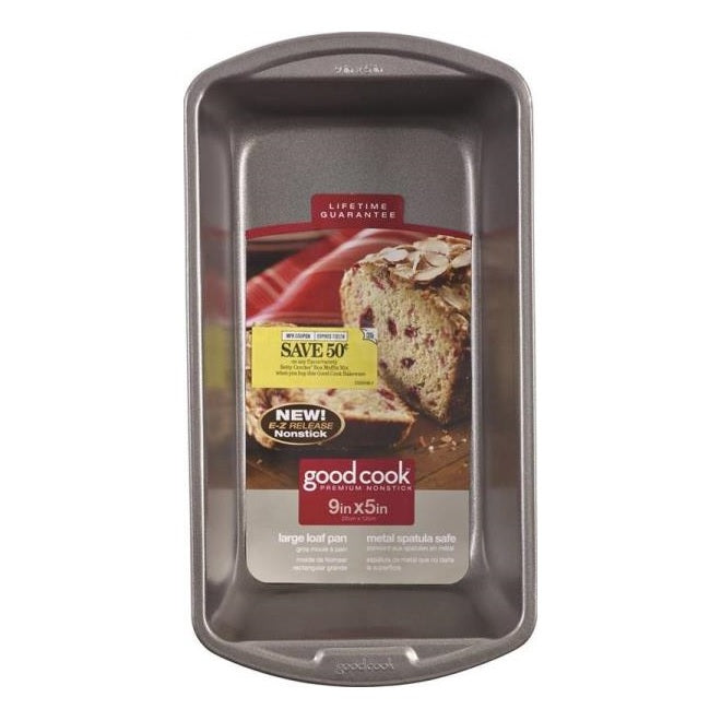 Good Cook 04026 Non-stick Loaf Baking Pan, Large, 9" X 5"