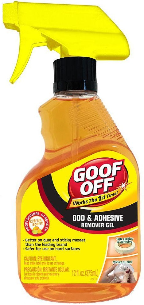 Goof Off FG790 Goo & Adhesive Remover Gel, 12 Oz