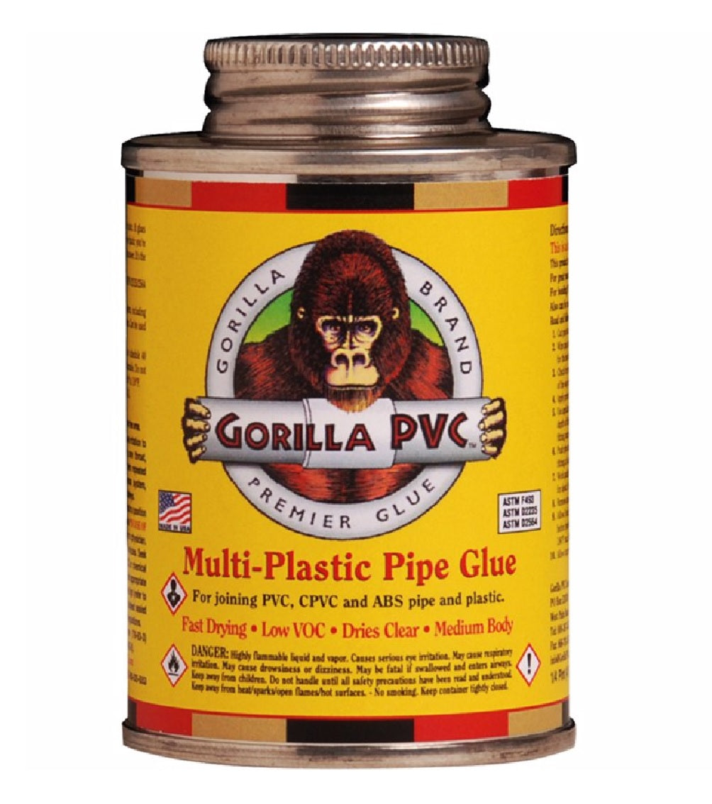 Gorilla 08441 Multi-Purpose Solvent Cement, 8 Oz