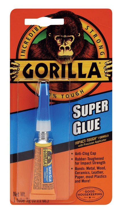 Gorilla Glue 7900102 Super Glue, 3-Gram