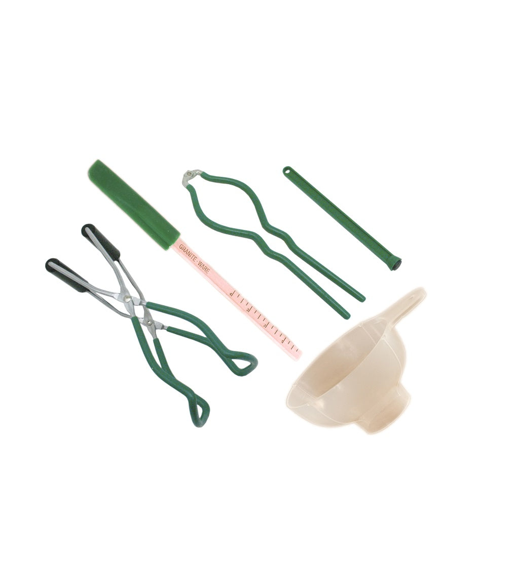 Granite Ware 319825 Wide Mouth Canning Tool Set, Green, 5 Pieces