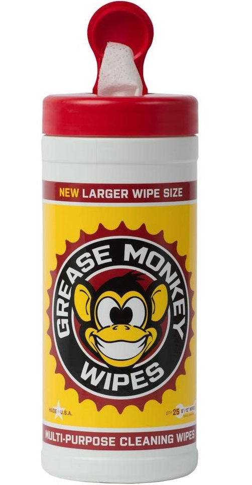 Grease Monkey 602067653 Canister Heavy-Duty Multi-Purpose Cleaning Wipes