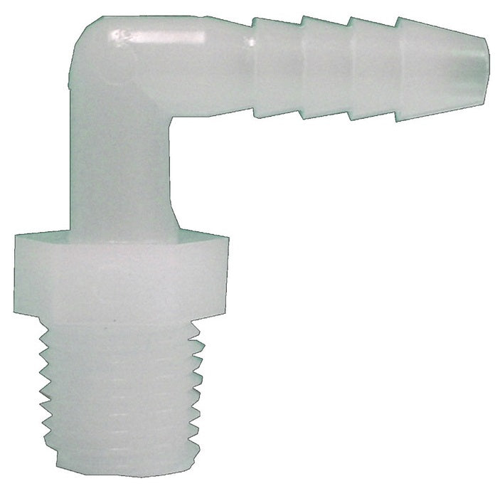 Green Leaf CBEL3838BG1  Nylon Hose Elbow, White, 3/8" X 3/8"