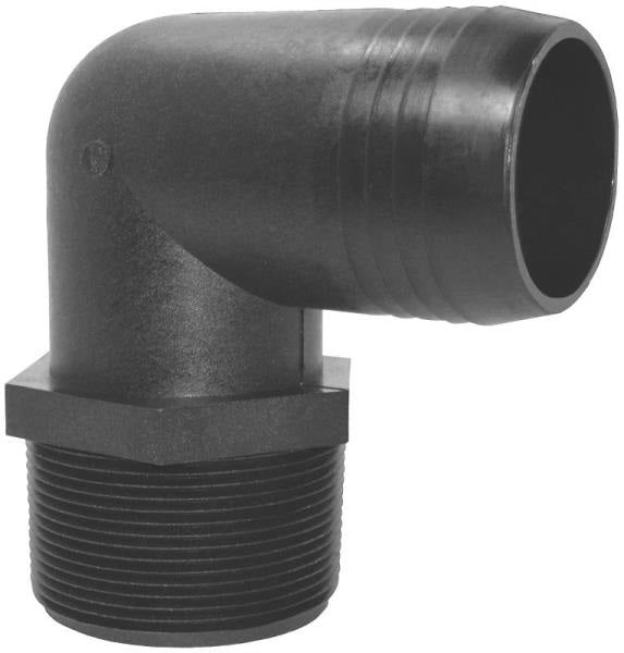 Green Leaf  EL 3412 P Thread Poly Elbow, 3/4" mpt x1/2" barb