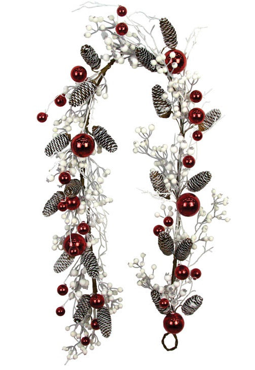Greenfield CHZH3811635ACE Christmas Arctic Berry Garland, 6' L