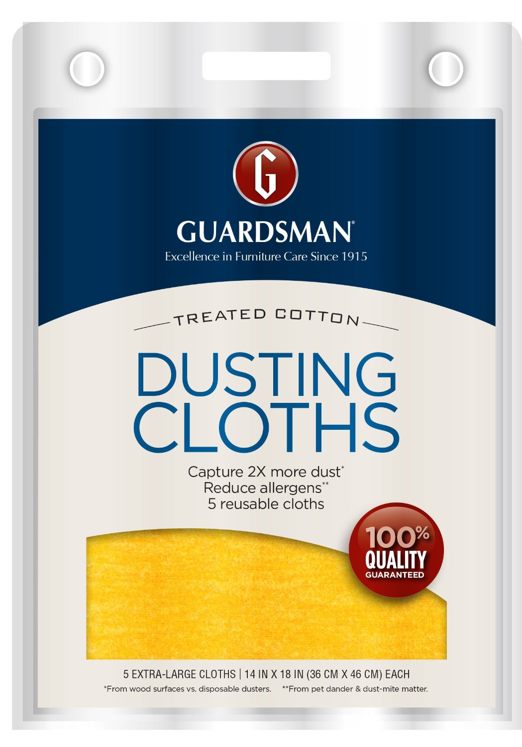 Guardsman 462700 Ultimate Dusting Cloth, 5 Cloth Pack