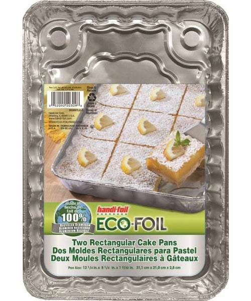 Handi-Foil 20309TL Oblong Cake Pan, 12.25" x 8.25"