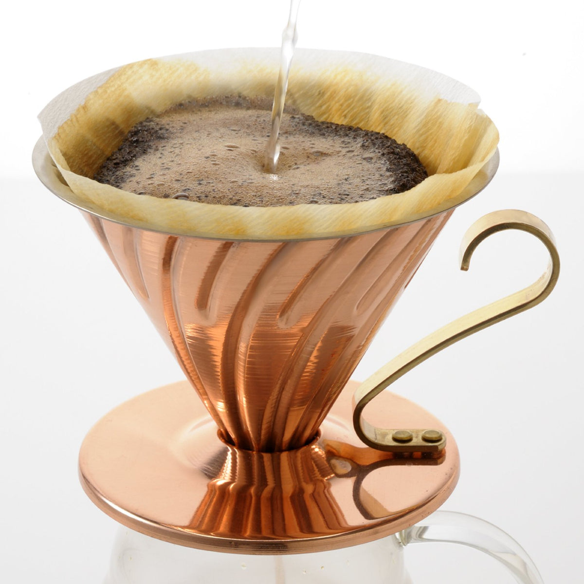 Hario V60 Copper Dripper with Brass Handle