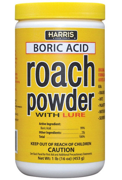 Harris BAR-16 Boric Acid Roach Powder With Lure, 16 Oz