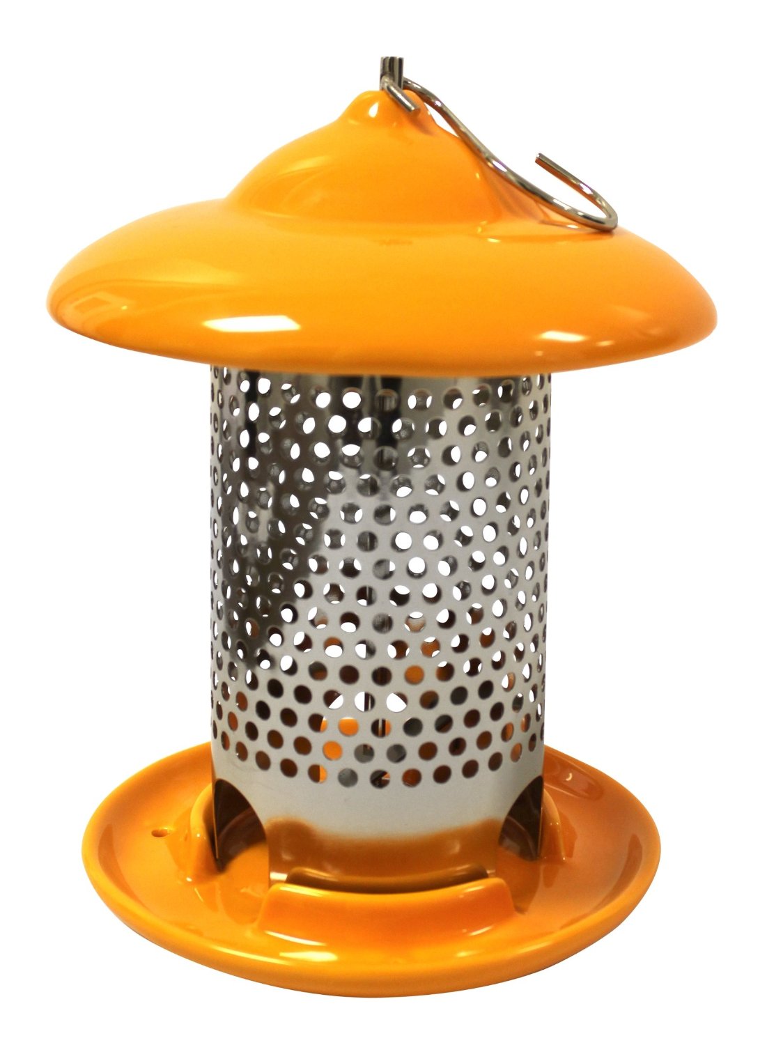 Heath 20144 Ceramic Bird Feeder, Orange