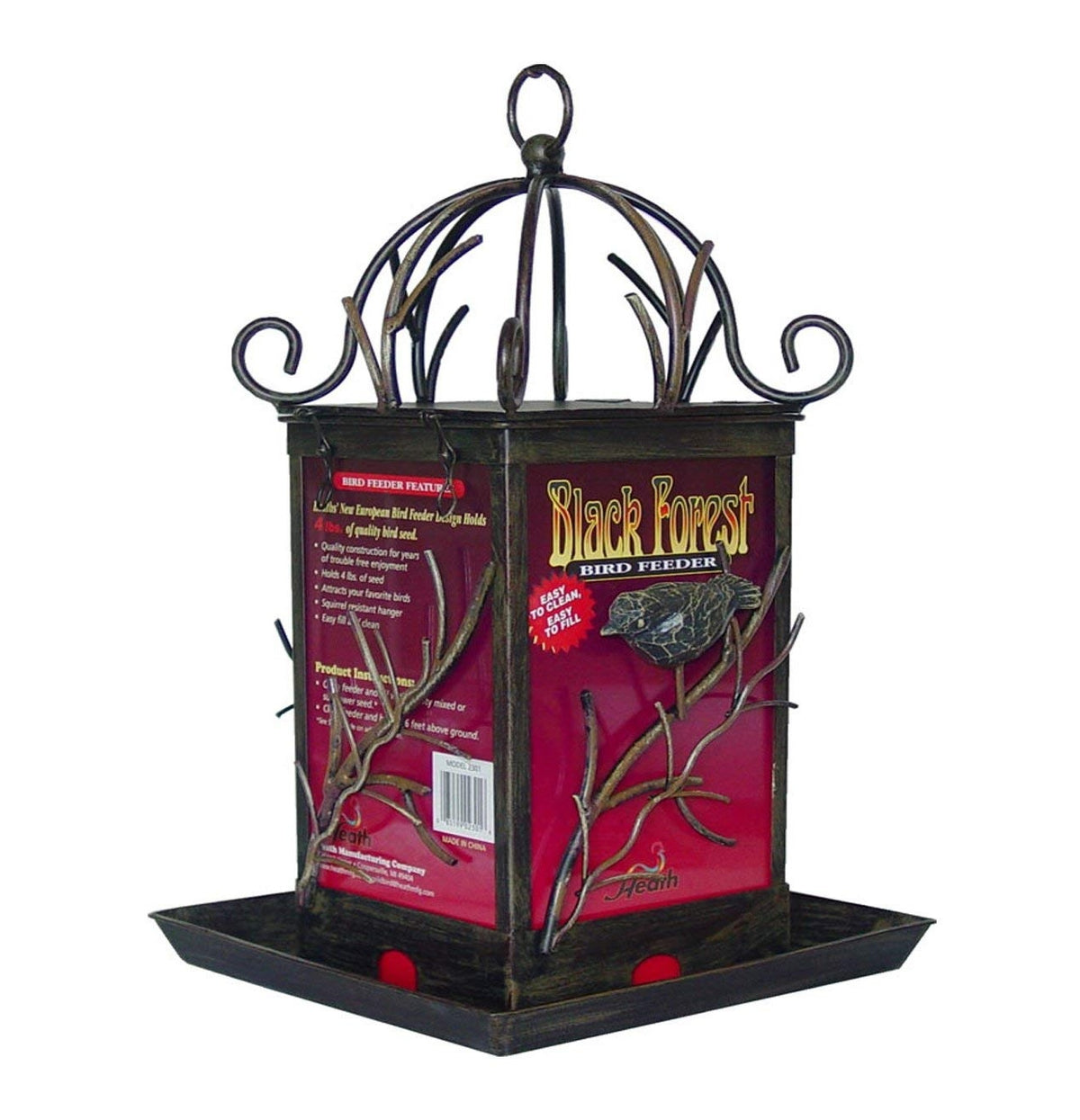 Heath 2301 Black Forest Bird Feeder Holds 4Lbs Of Mixed Seed