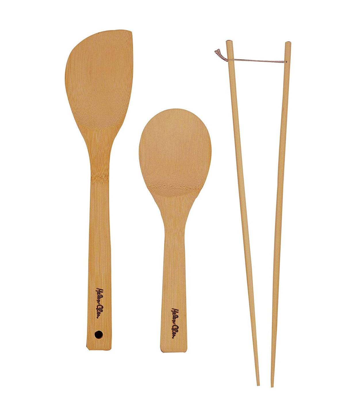 Helen's Asian Kitchen 97060 Bamboo Stir Fry Tool Set, Set/3