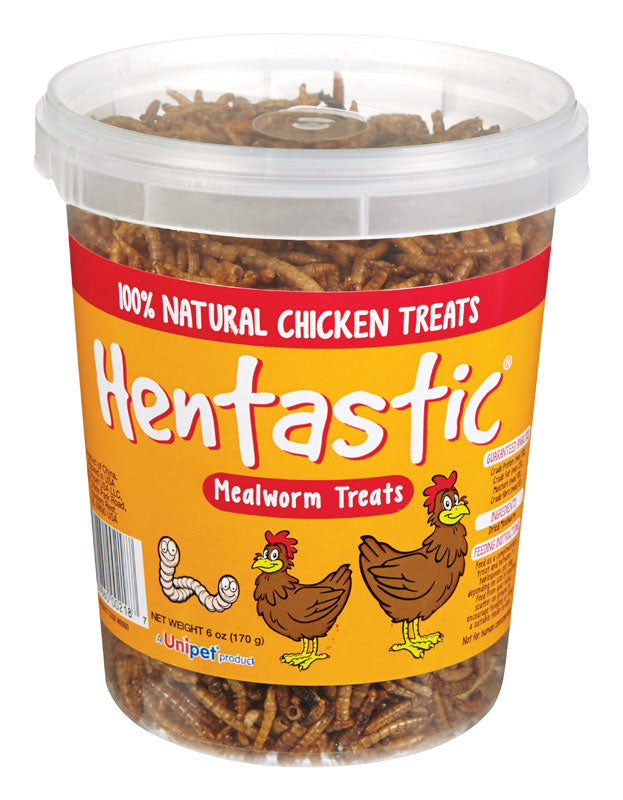 Hentastic 57295 Dried Mealworm Chicken Supplement, 6 Oz