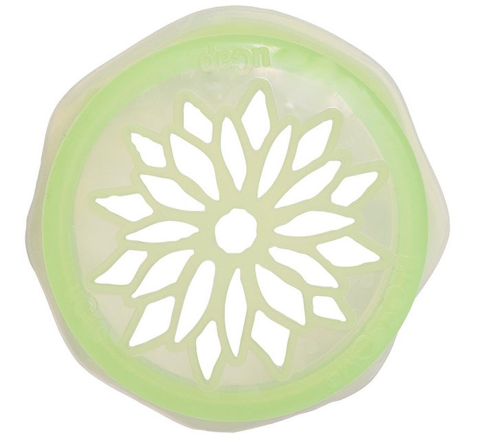HIC 16832 Blossom Flower Ucaps For Wide Mouth Jar, Kiwi, 4"