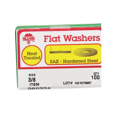 Hillman 280324 Sae Flat Washers, Zinc Dichromate, 3/8" — LIfe and Home