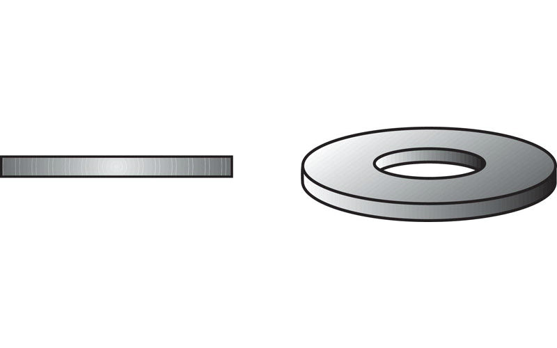 Hillman 280326 Sae Flat Washer, Zinc Dichromate, 1/2'', Grade 8
