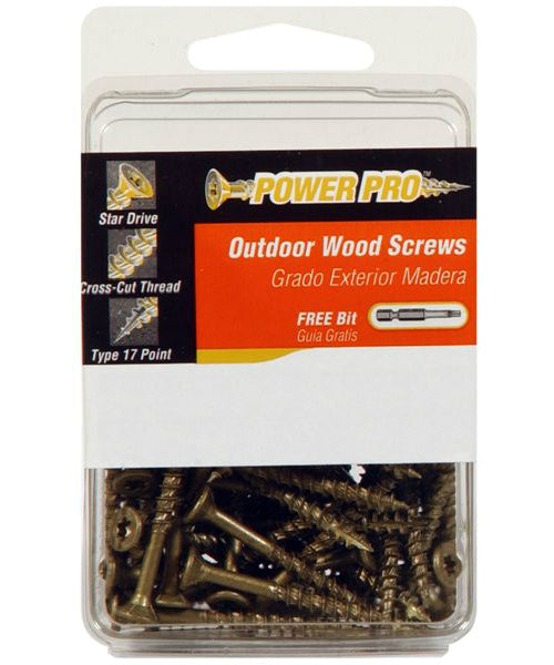 Hillman Fasterners 41952 Star Power Pro Outdoor Wood Screws, 10" x 3-1/2"
