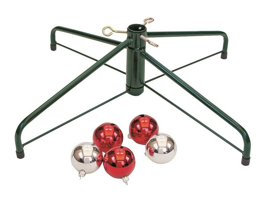 National Holidays Traditions 95-2464 Artificial Tree Stand, Green/Red, Steel