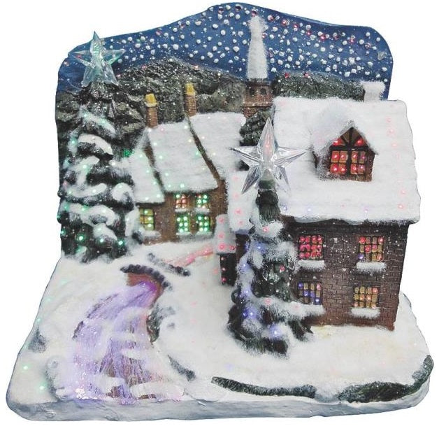 Holiday Basix FBS12SB003AA-A Christmas Village, Frosted Castle, 12"