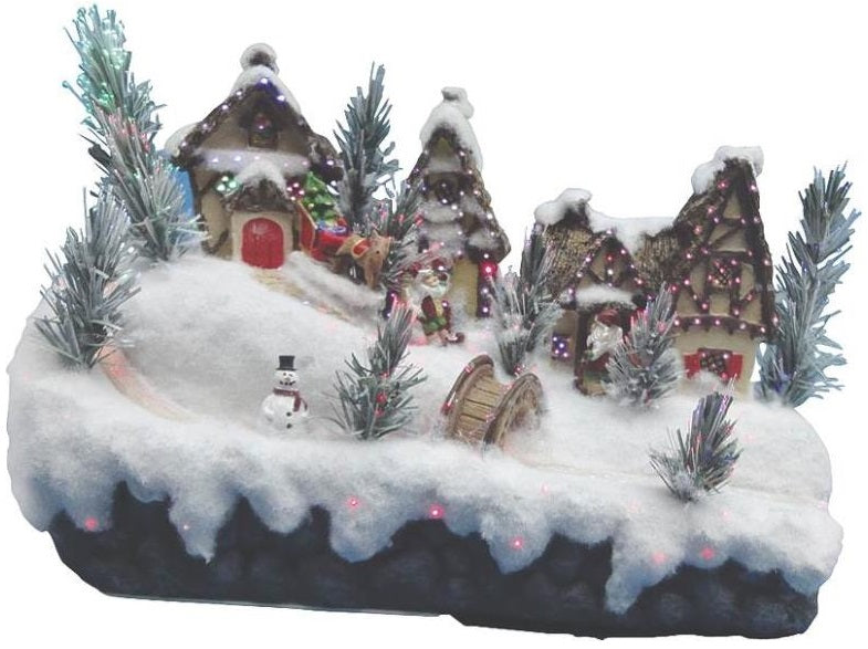 Holiday Basix FBS13SB003AA-A LED Church Village Figurine, 13"