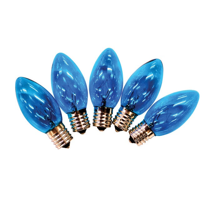 Holiday Bright Lights BU25C9X3-TBLA Christmas C9 Light Bulbs, Blue, 1"