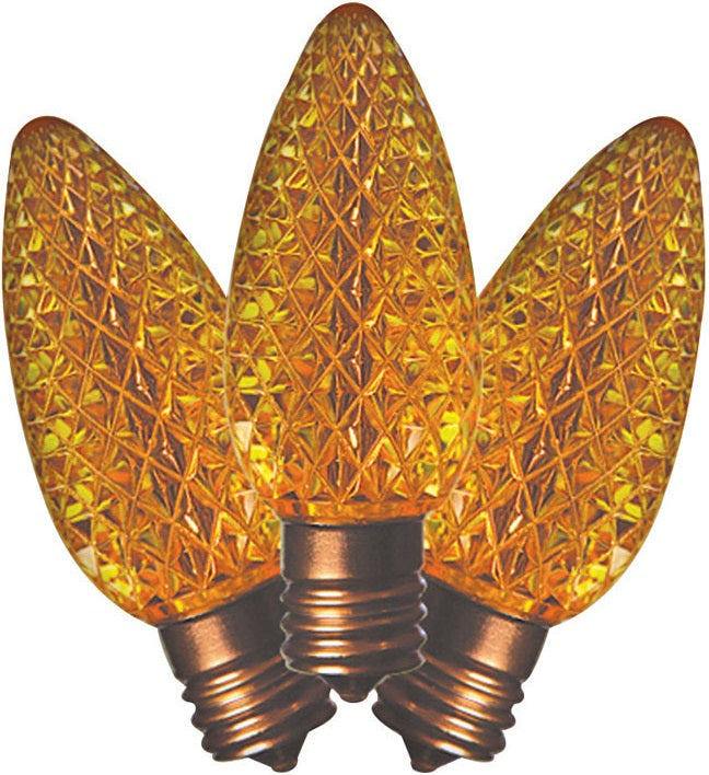 Holiday Bright Lights BU25LEDFC9-TYLA Christmas C9 LED Replacement Bulb, Yellow