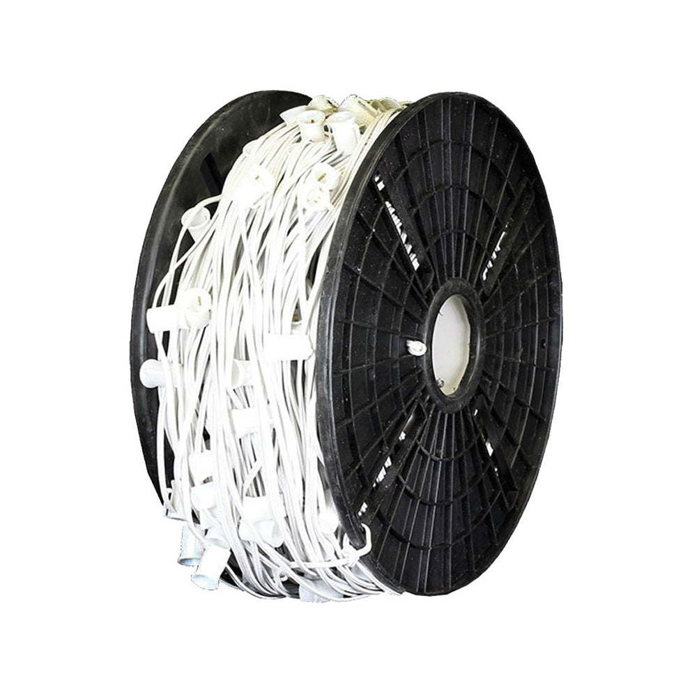 Holiday Bright Lights C91000WC-12 Commercial Grade Christmas Light Wire Spool, White