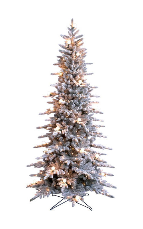 Holiday Bright Lights TR-PCF75-CLF Prelit Artificial Christmas Tree, 7.5'