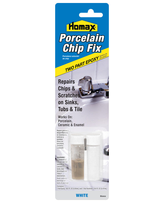 Homax 2164 Porcelain Chip Fix, White, 0.17 Oz