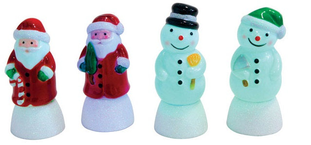 Home Plus 21S07S2D LED Color Changing Santa/Snowman