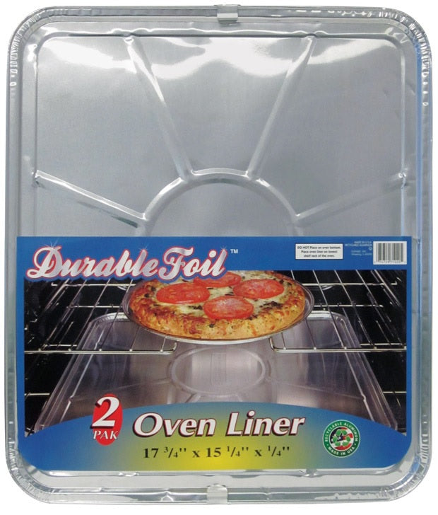 Home Plus D71020 Durable Foil Oven Liner, Silver