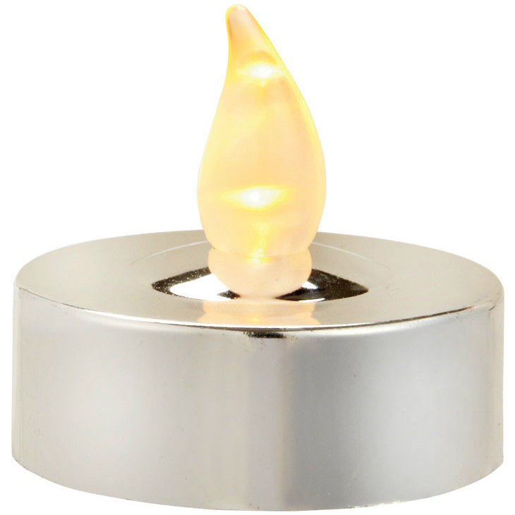 Homeplus+ 24894-71H LED Battery Operated Tealight, Silver